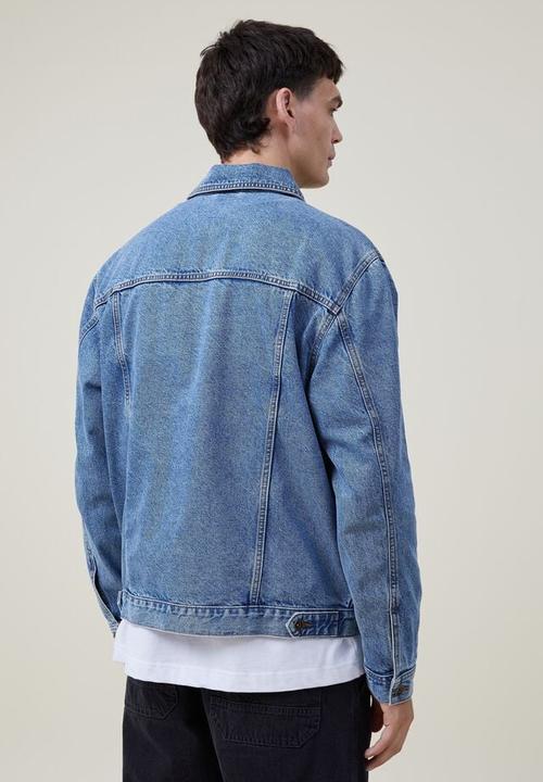 Cotton On - Seattle trucker jacket - 90S blue denim