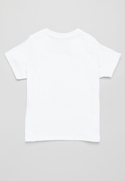 Pop Candy - 2 Pack printed tee - white & blue 
