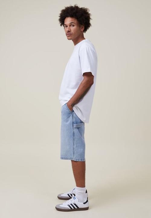Cotton On - Carpenter short - washed out denim