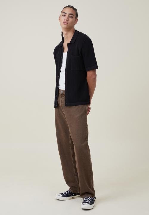 Cotton On - Pablo short sleeve shirt - black