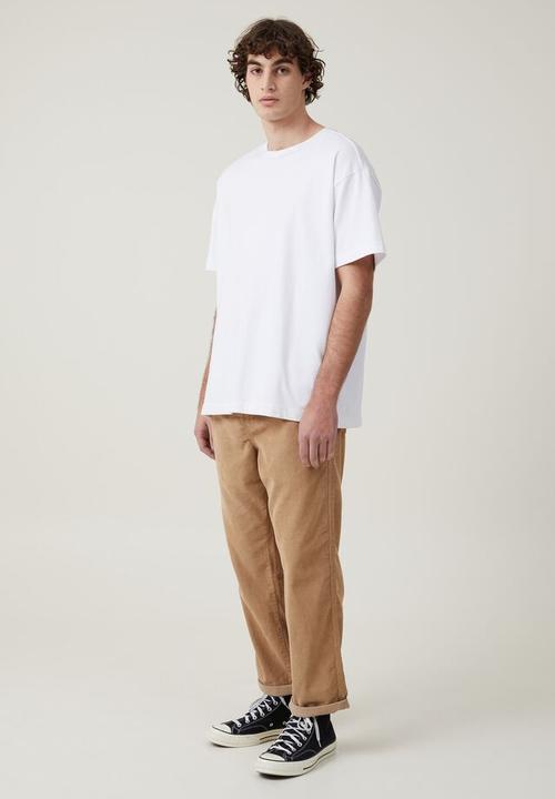 Cotton On - Elastic worker pant - pebble cord