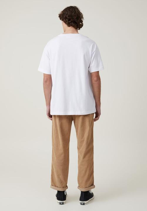 Cotton On - Elastic worker pant - pebble cord