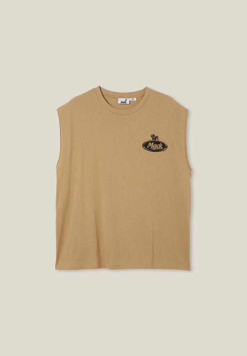 Cotton On - Mack trucks oversized muscle - lcn mac gravel stone / signwriter