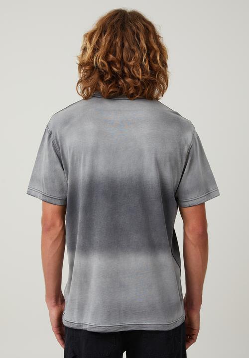 Cotton On - Sun fade T-shirt - washed black