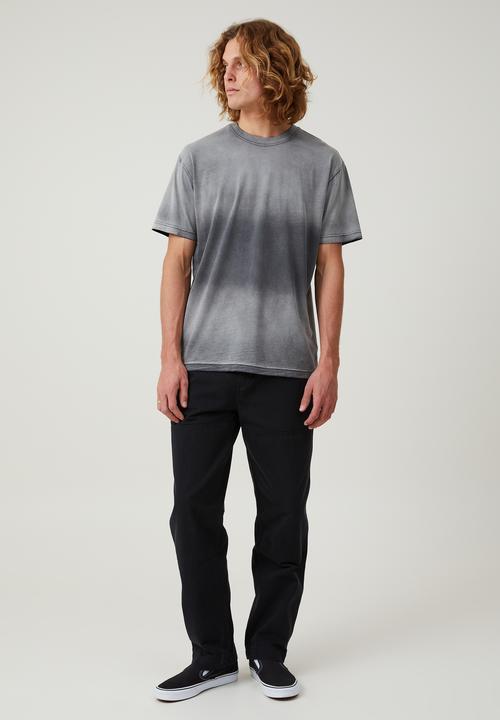 Cotton On - Sun fade T-shirt - washed black