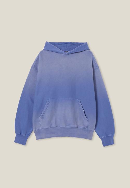 Cotton On - Sun faded oversized hoodie - mazarine blue
