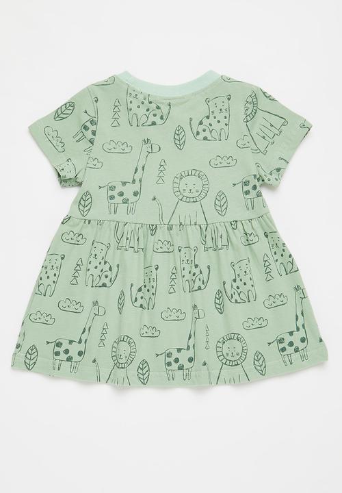 Pop Candy - Printed dress - sage