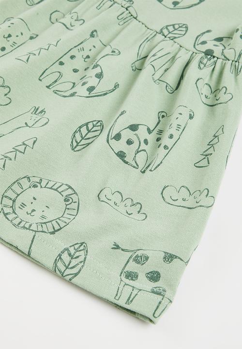 Pop Candy - Printed dress - sage