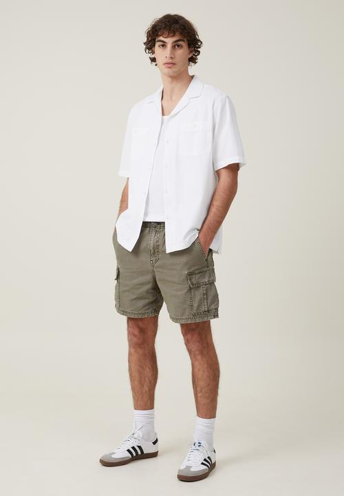 Cotton On - Utility short sleeve shirt - white