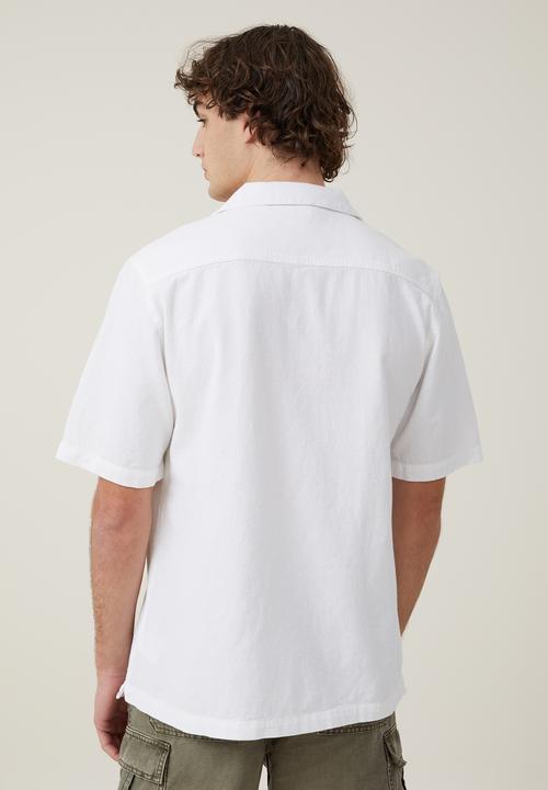 Cotton On - Utility short sleeve shirt - white