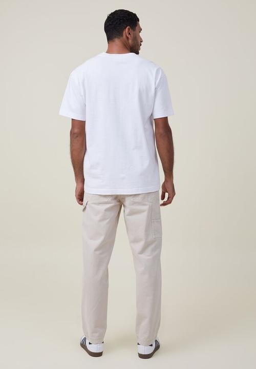 Cotton On - Loose fit pant - carpenter washed stone twill