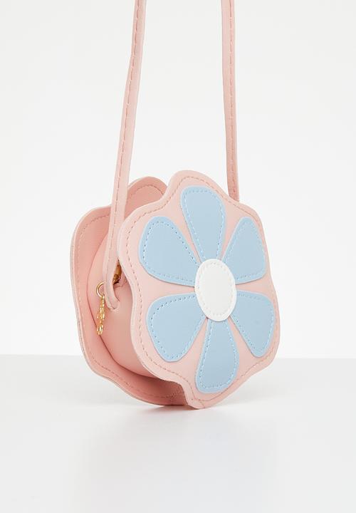 Pop Candy - Flower crossbody bag - pink & blue