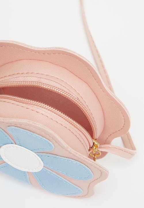 Pop Candy - Flower crossbody bag - pink & blue