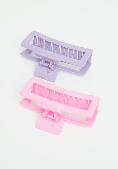 Pop Candy - 2 Pack claw clips - pink & lilac