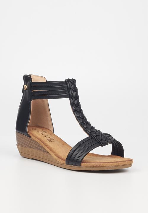 Butterfly Feet - Linah 2 wedge heel - black