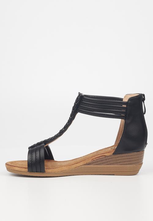 Butterfly Feet - Linah 2 wedge heel - black