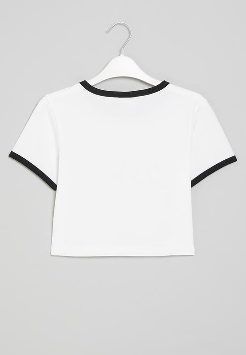 Pop Candy - Crop tee - white
