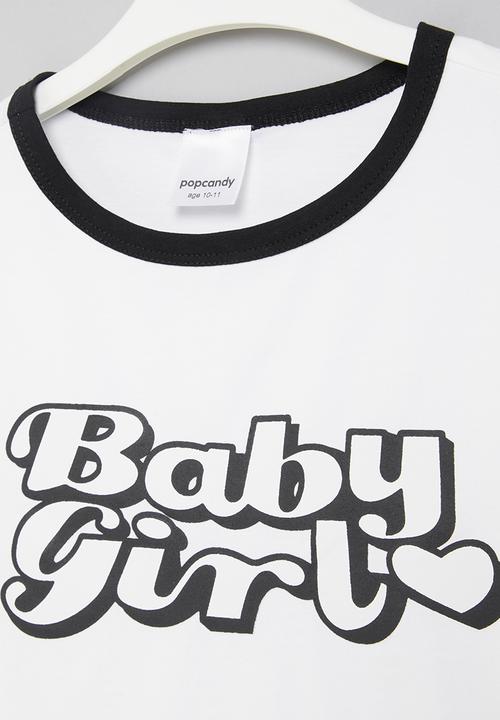 Pop Candy - Crop tee - white