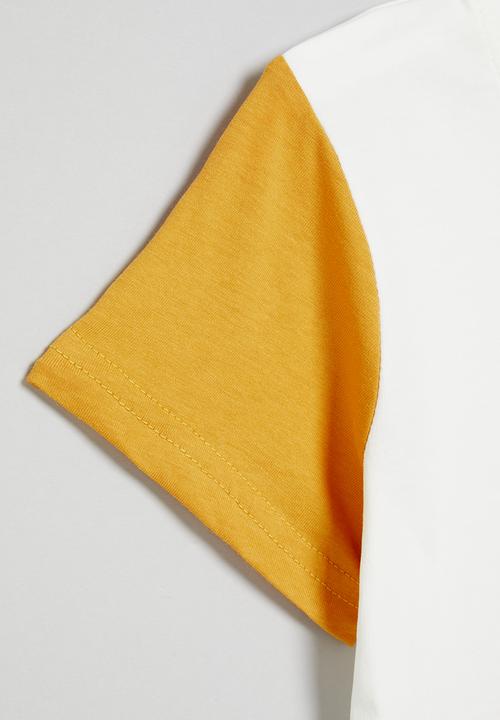 Pop Candy - Colourblock tee - white