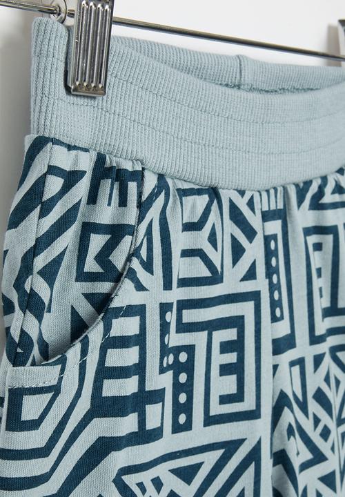 Pop Candy - Tribal print shorts - blue
