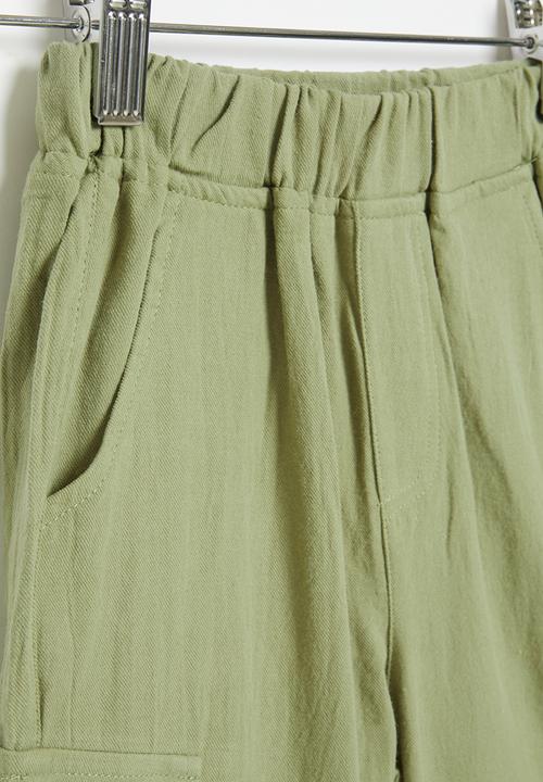 Pop Candy - Boys elasticated shorts - green