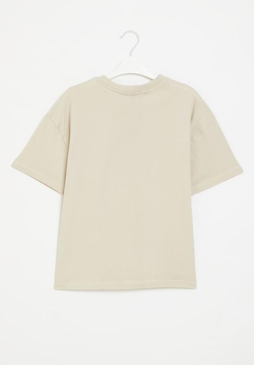 Rebel Republic - Boys printed tee - stone