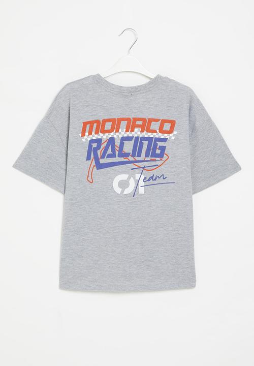 Rebel Republic - Boys printed tee - grey melange 