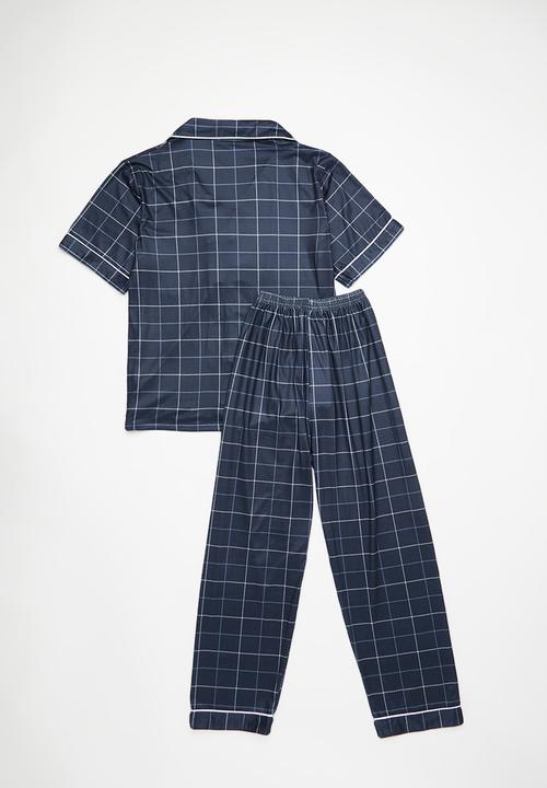 Pop Candy - Shirt & pants pj set - navy