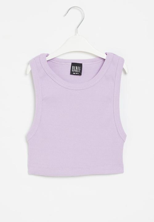 Rebel Republic - Ribbed tank - lilac