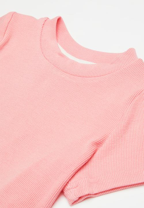 Pop Candy - Tee & flare legging set - pink