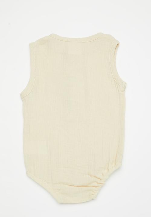 Pop Candy - Button up babygrow - neutral