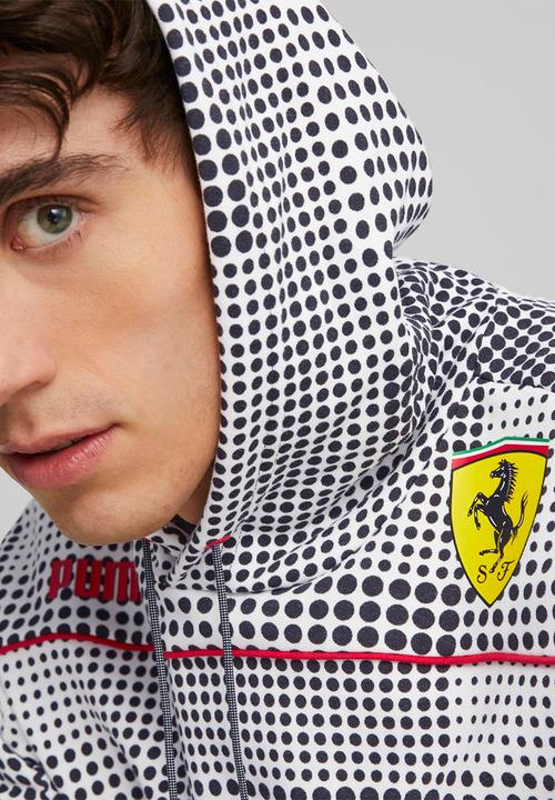 PUMA - Ferrari race camo sds hoodie sweat - puma black aop