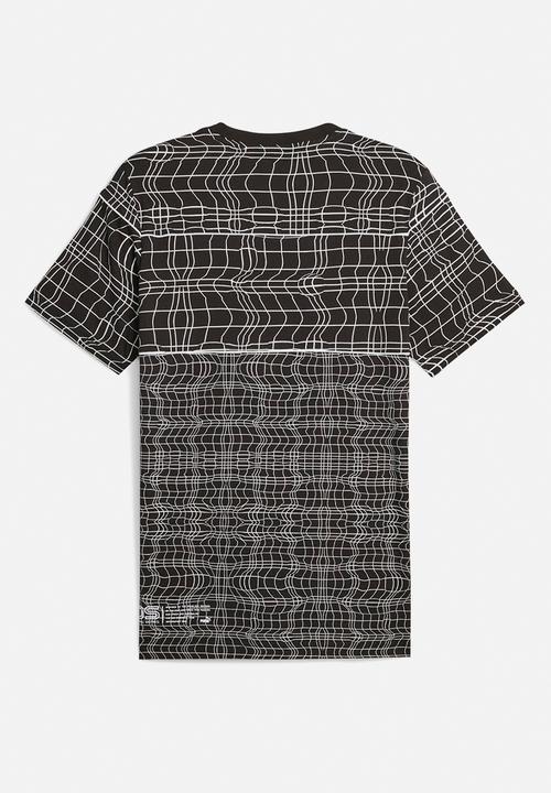 PUMA - Bmw mms camo sds tee - puma black aop