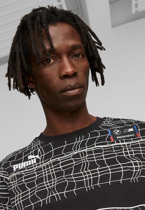 PUMA - Bmw mms camo sds tee - puma black aop
