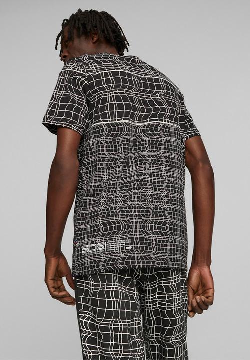 PUMA - Bmw mms camo sds tee - puma black aop