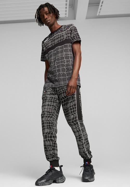 PUMA - Bmw mms camo sds tee - puma black aop
