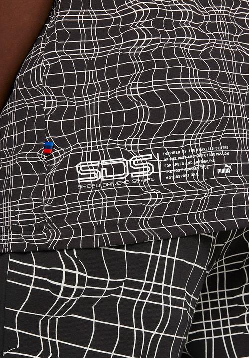 PUMA - Bmw mms camo sds tee - puma black aop