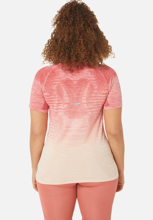 ASICS - Seamless short sleeve top - pale apricot/light garnet