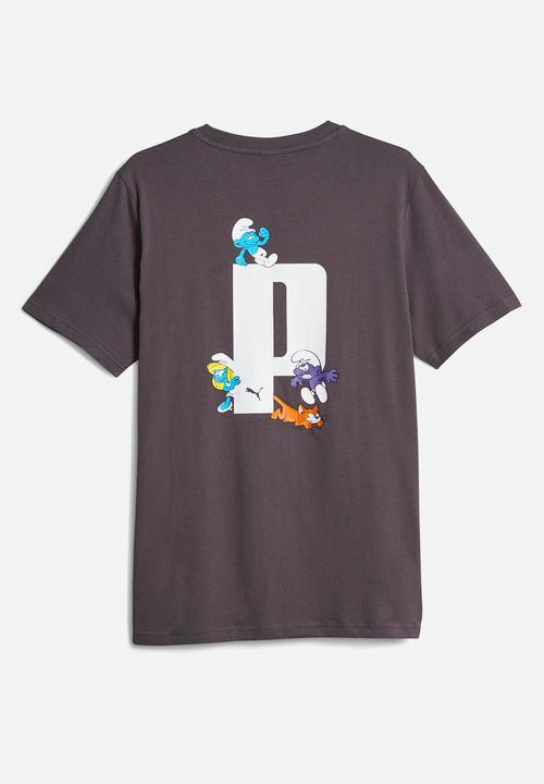 PUMA - Puma X The Smurfs graphic tee - charc grey