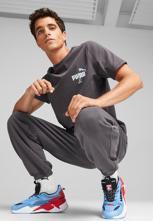 PUMA - Puma X The Smurfs graphic tee - charc grey