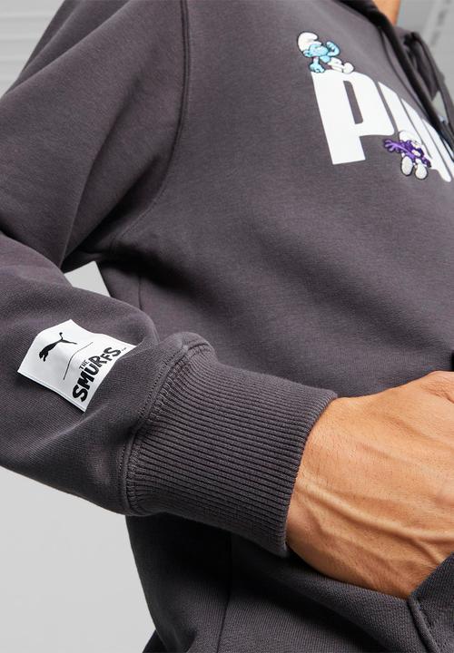 PUMA - Puma x Smurfs graphic hoodie - charcoal grey 