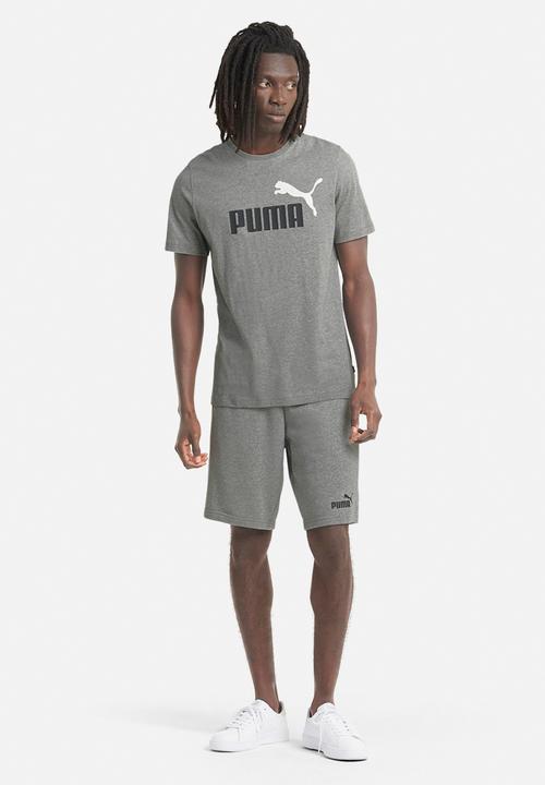PUMA - Ess+ 2 col logo tee - grey 