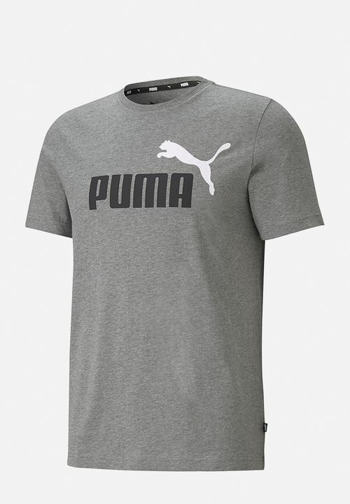 PUMA - Ess+ 2 col logo tee - grey 