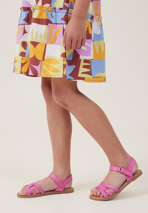 Cotton On - Georgie cross over sandal - raspberry pink