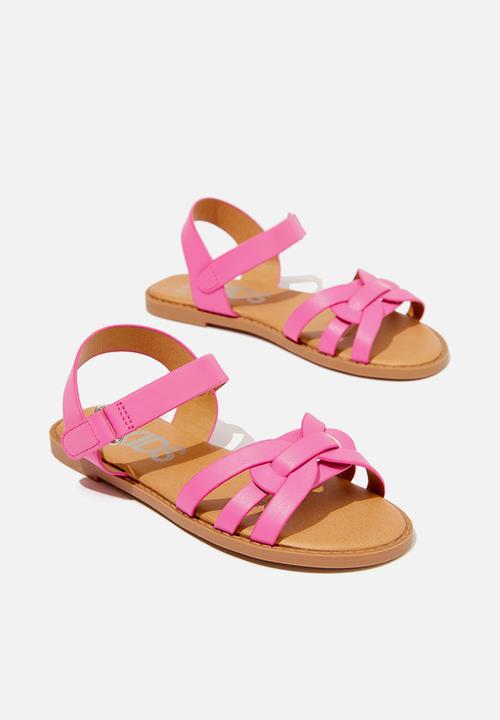 Cotton On - Georgie cross over sandal - raspberry pink