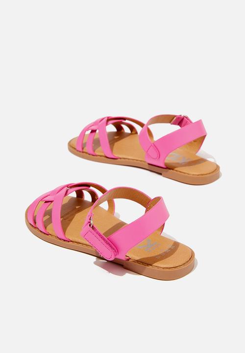 Cotton On - Georgie cross over sandal - raspberry pink