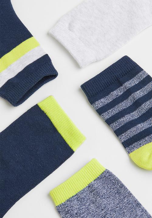 H&M - 7-pack socks - blue,multi