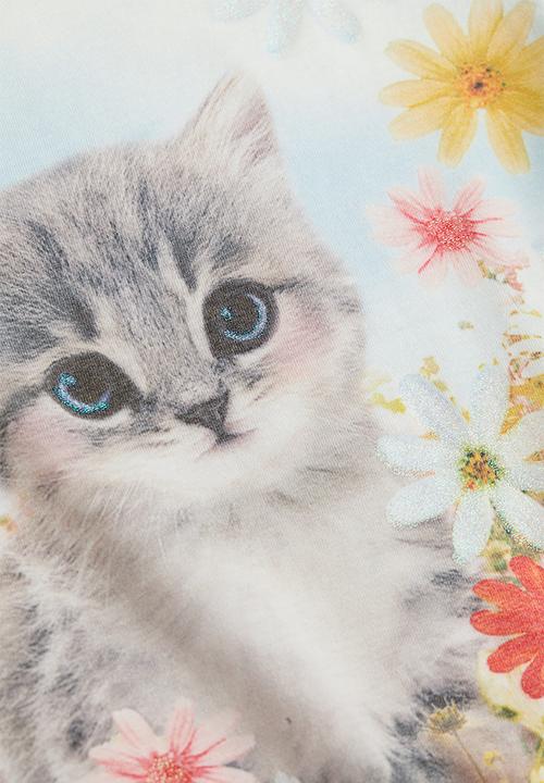 H&M - Top - white / kitten 