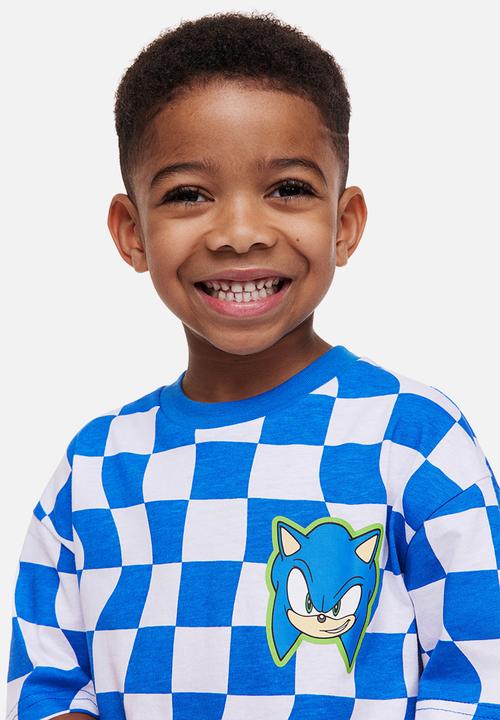 H&M - Printed t-shirt - bright blue / sonic the hedgehog