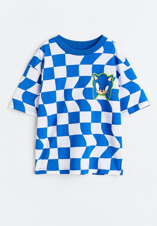 H&M - Printed t-shirt - bright blue / sonic the hedgehog